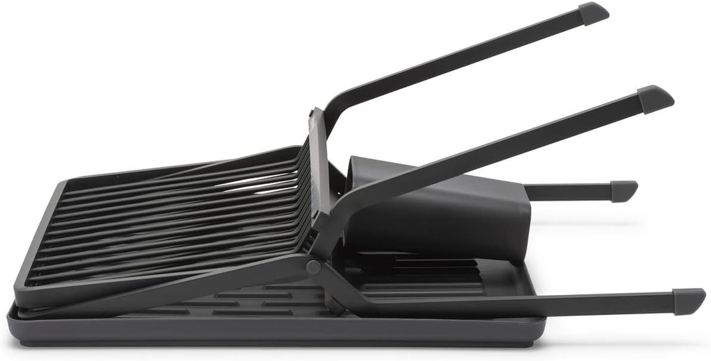 Sinkside Egouttoir A Vaisselle Pliable Gris Fonce