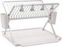 Sinkside Egouttoir à vaisselle pliable large 