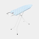 Tables à repasser B, 124*38 cm, repose-fer vapeur, cadre 22 mm 