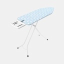 Table A Repasser C, 124 x 45 Cm, Repose-Fer A Vapeur Solide, Cadre 25 