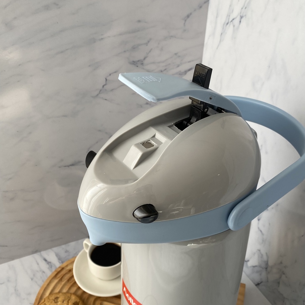 Recipient Isolant A Pompe 1.9L Gris-Bleu
