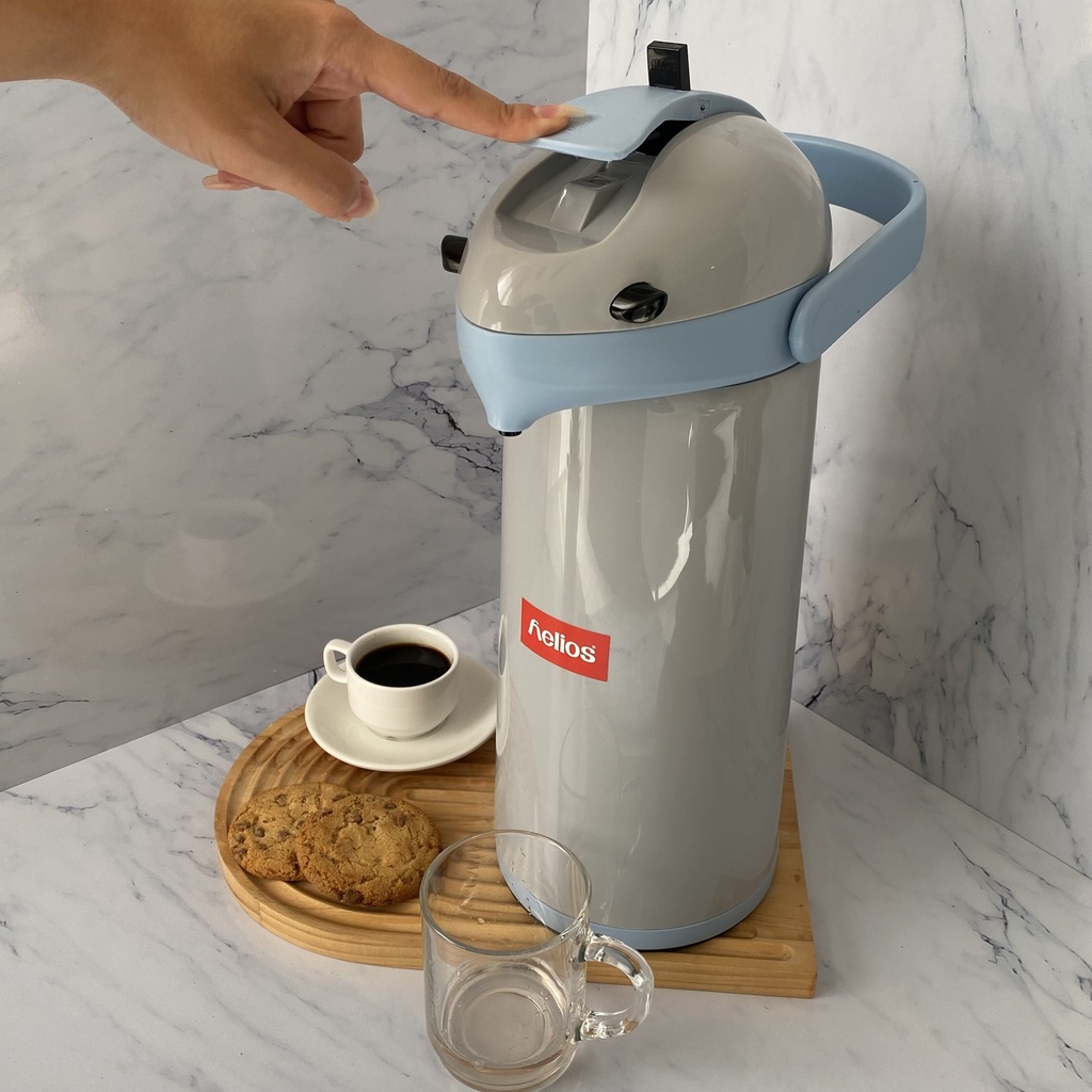 Recipient Isolant A Pompe 1.9L Gris-Bleu