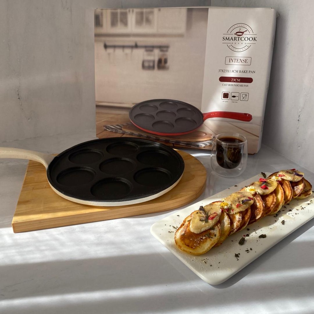 Poele A Pancake Beige 27CM En Fonte