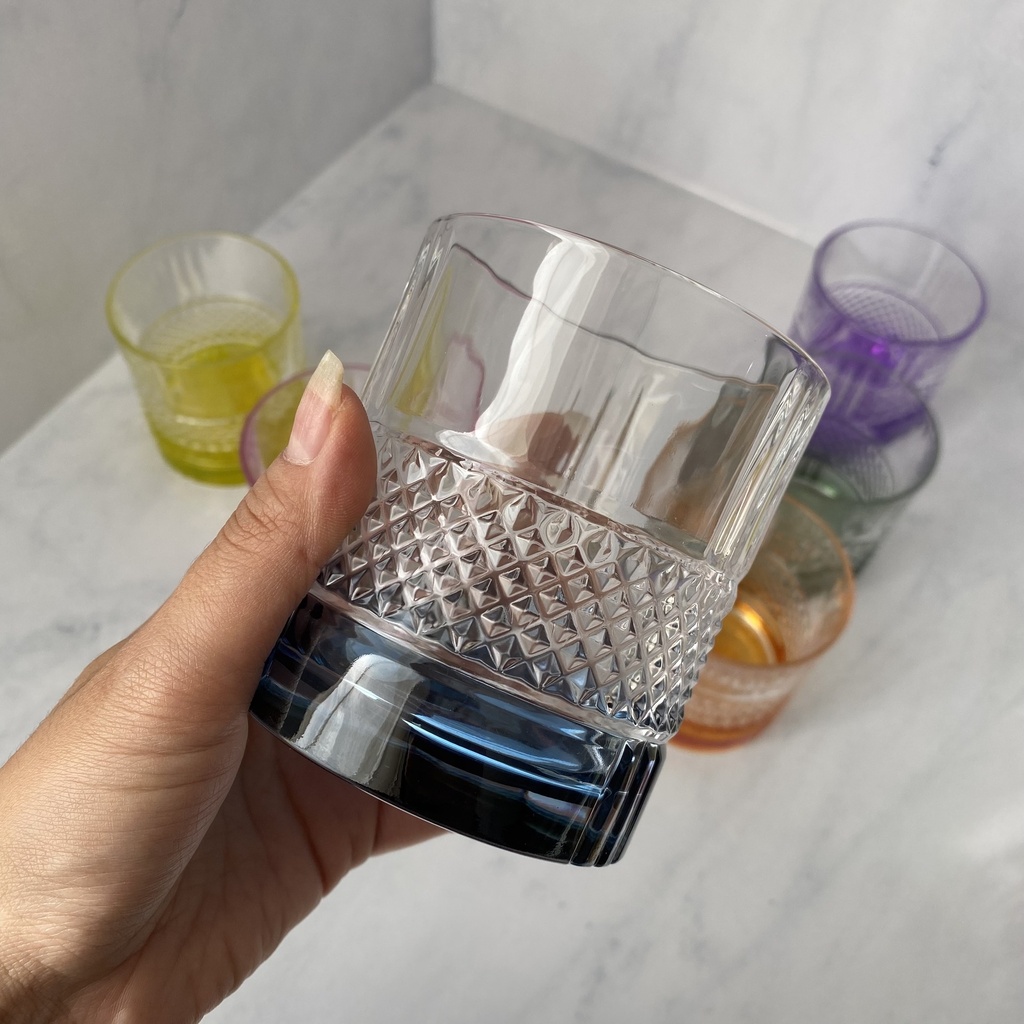 Brillante Set 6 Pieces Verre Forme Basse Couleur
