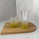 Brillante Set 6 Pieces Verre Forme Basse Couleur