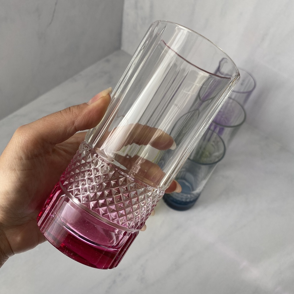 Brillante Set 6 Pieces Verre Forme Haute Couleur