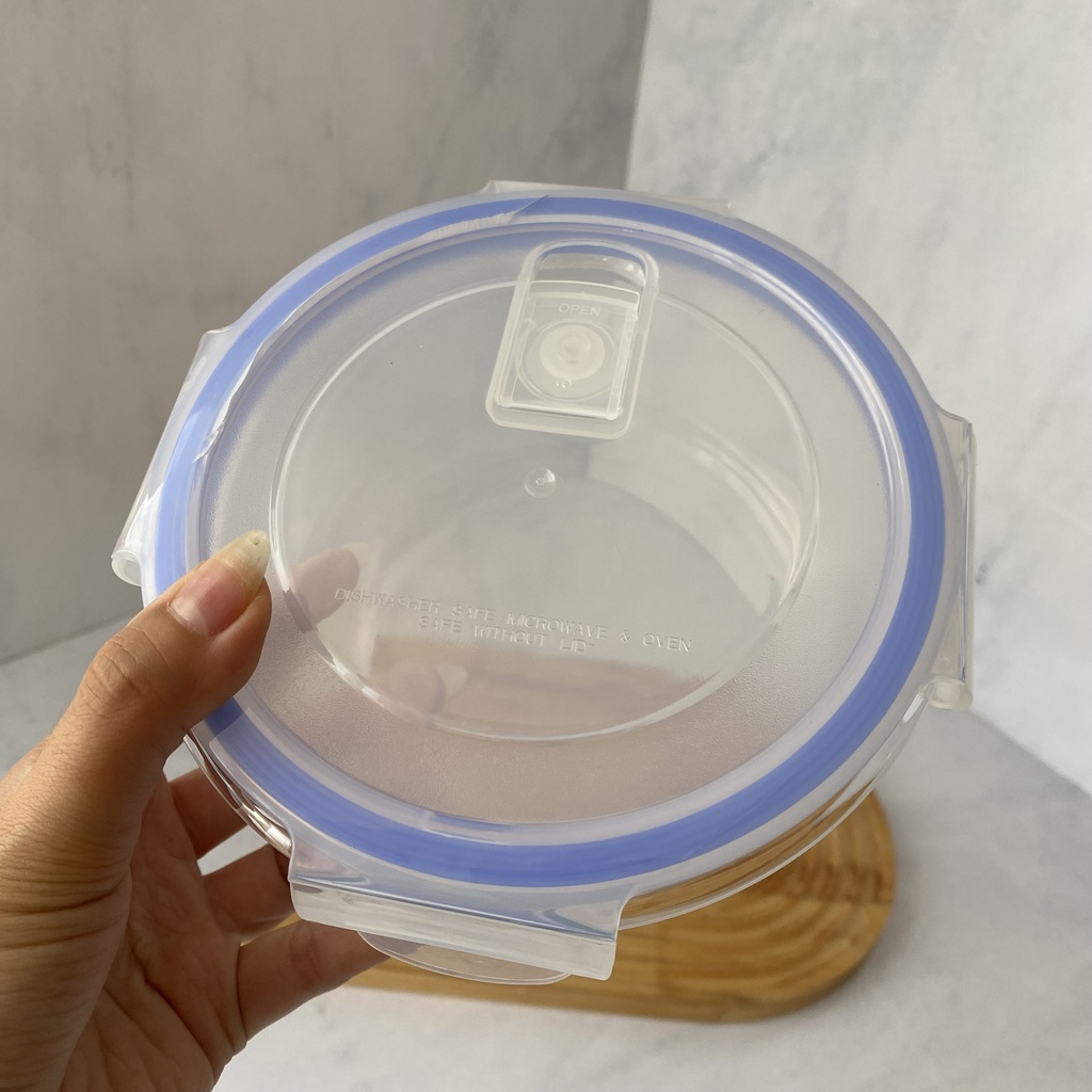 Boite De Conservation En Verre Ronde 950 Ml + Couvercle