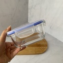 Boite De Conservation En Verre Carré 520 Ml+ Couvercle