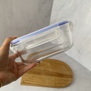 Boite De Conservation En Verre Carré 1100 Ml+ Couvercle