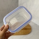 Boite De Conservation En Verre Rectangle 370 Ml + Couvercle