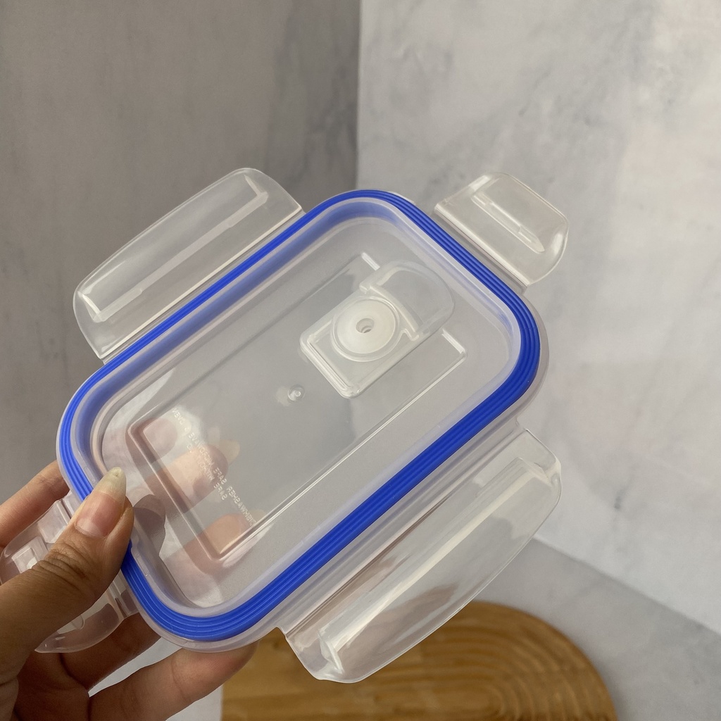 Boite De Conservation En Verre Rectangle 370 Ml + Couvercle