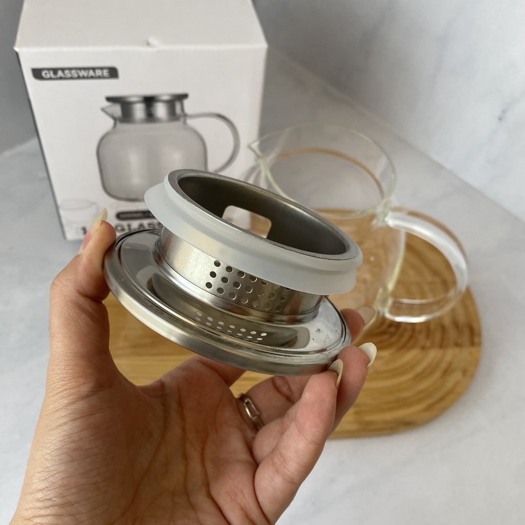 Theiere en verre 1200 ml