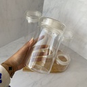 Bocal En Verre 1L Avec Couvercle En Verre