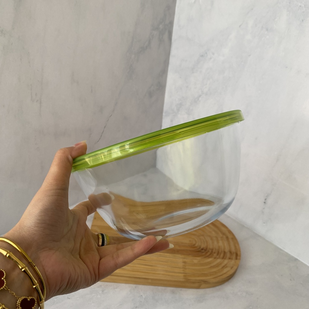Bol A Mixer En Verre Avec Couvercle 1.5 L