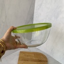 Bol A Mixer En Verre Avec Couvercle 2 L
