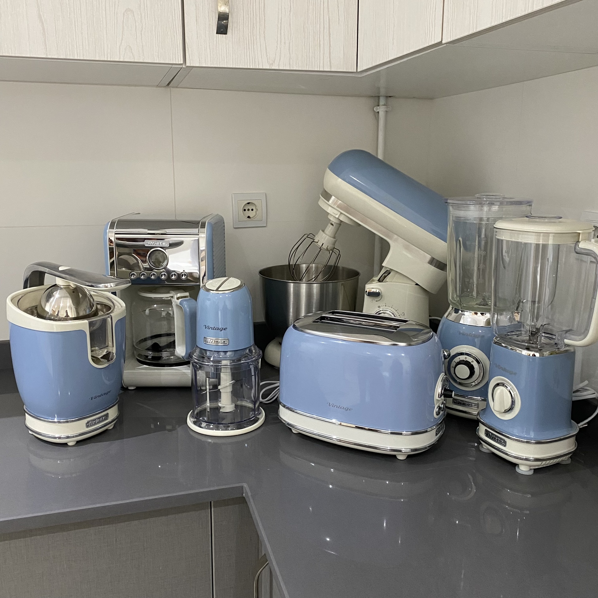Vintage Blender 1.5L Bleu