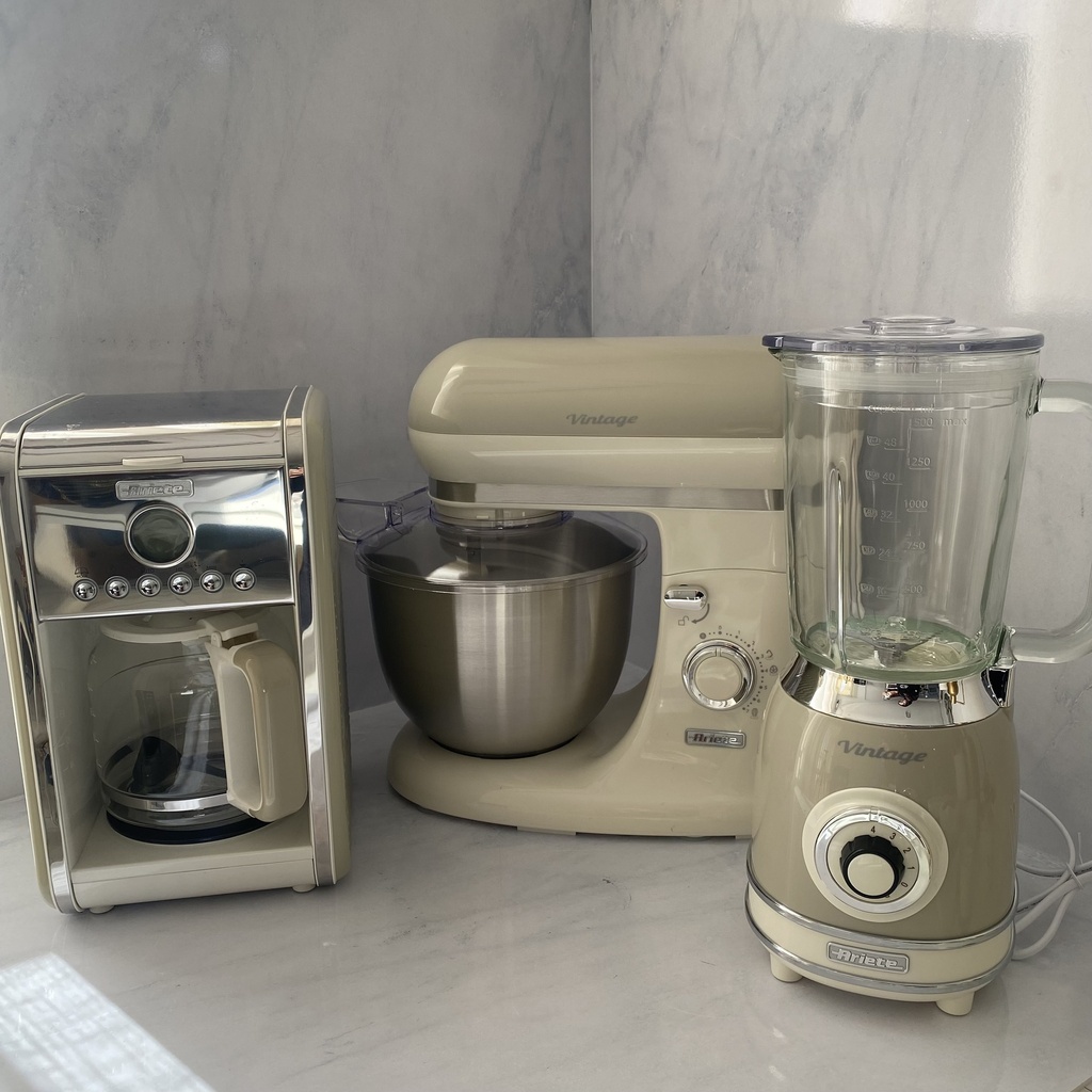 Vintage Blender Bocal En Verre 1.5L Beige