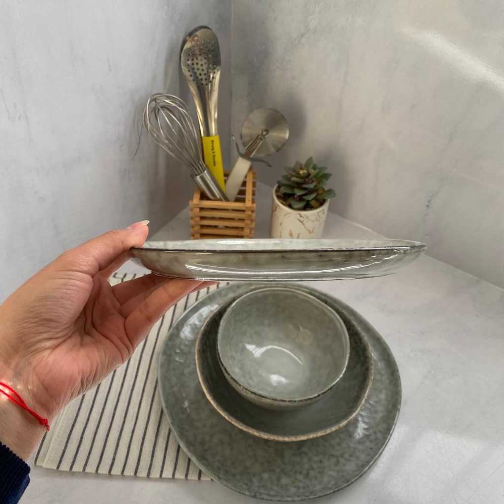 Service A Table 24 Pieces Gris