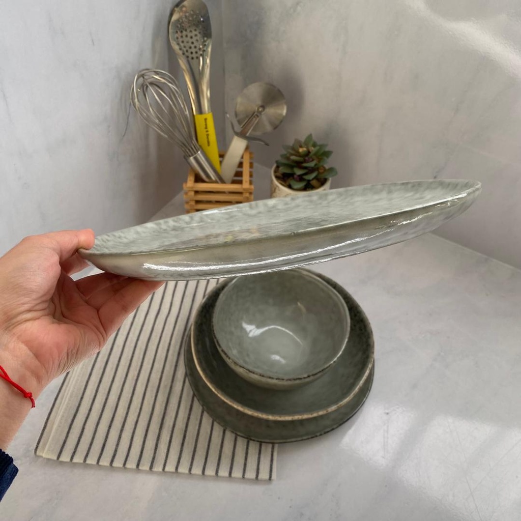 Service A Table 24 Pieces Gris