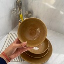 SERVICE A TABLE MARRON