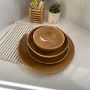 SERVICE A TABLE MARRON