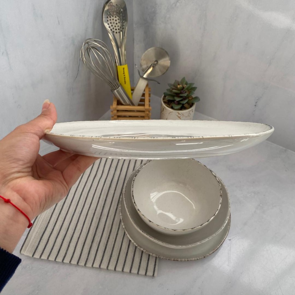 Service A Table 24 Pieces Blanc