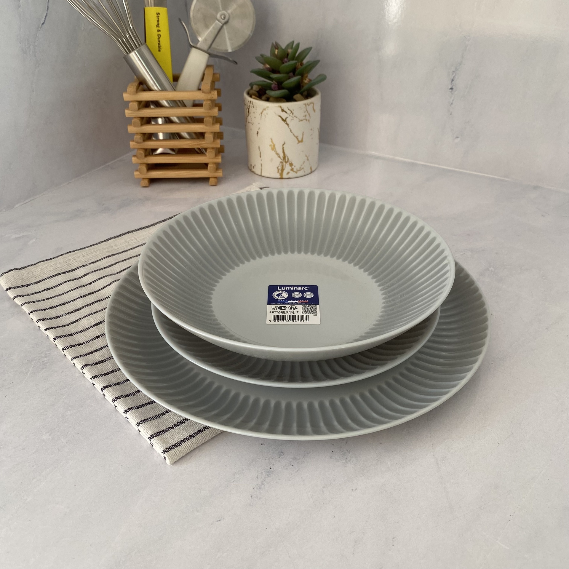 Cottage Granit Assiette Plate 25Cm