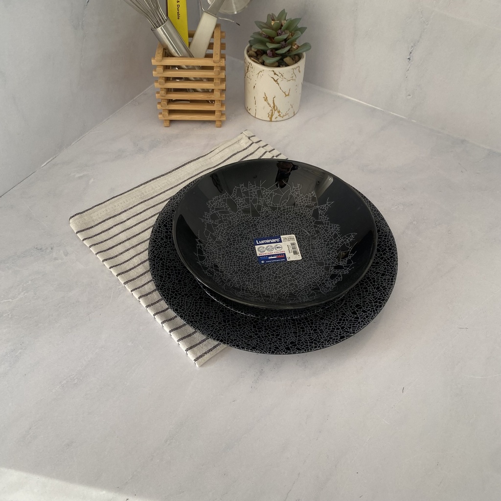Zoe Black Assiette Creuse 20Cm