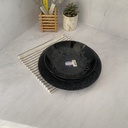 Zoe Black Assiette Creuse 20Cm