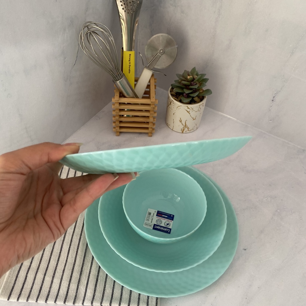 Pampille Turquoise Assiette Dessert 19Cm