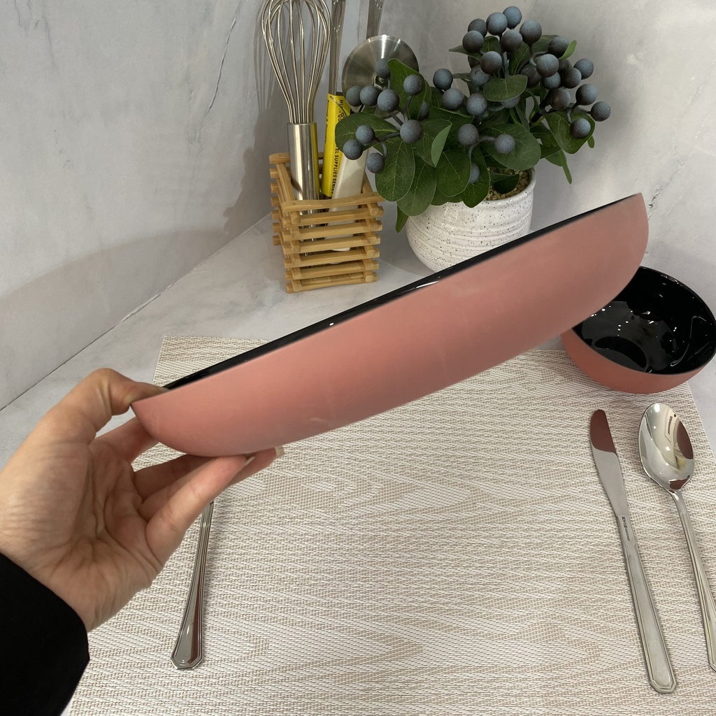 Vicky Noir Terracotta Assiette 25Cm