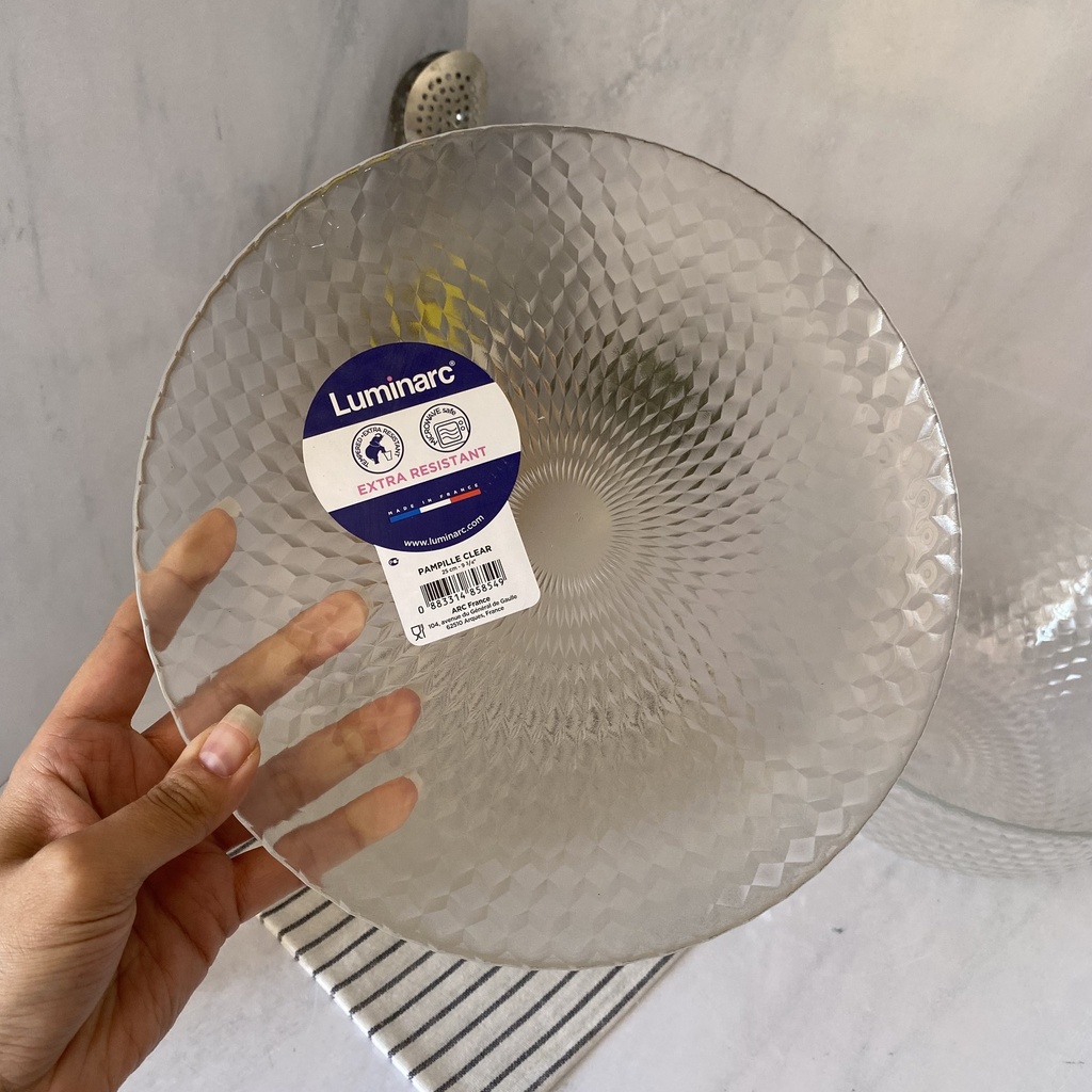 Pampille Clear Assiette Plate 25 Cm