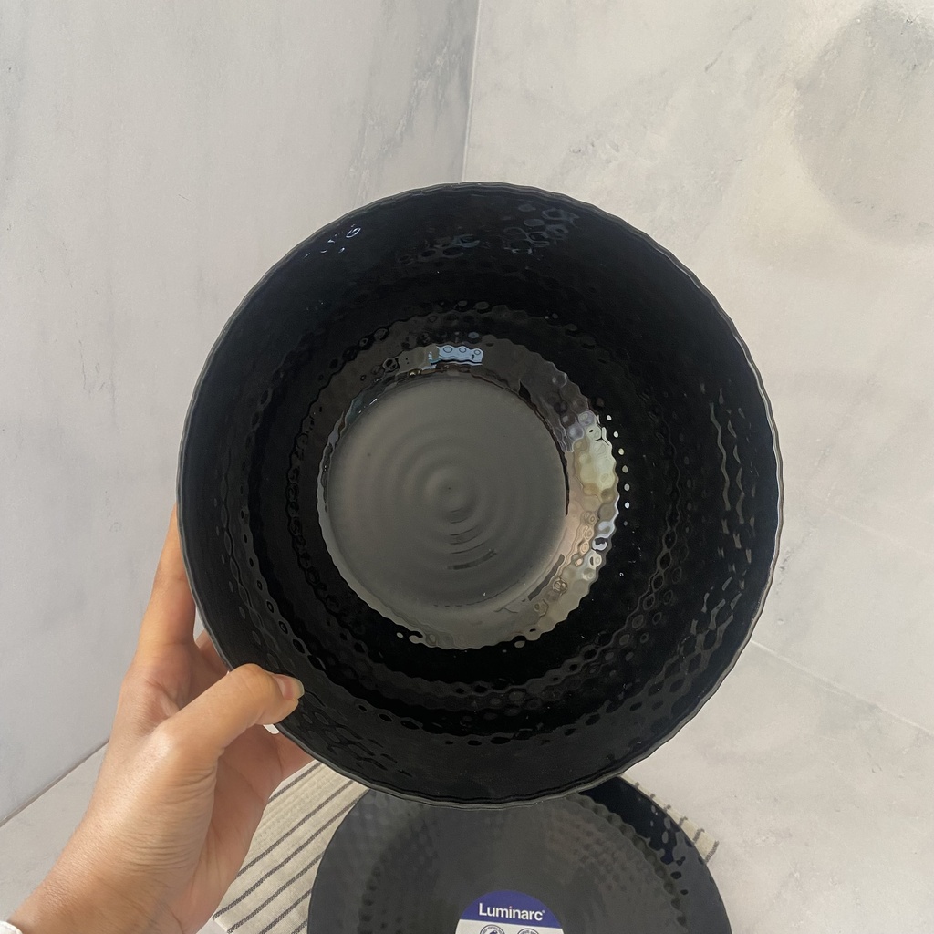 Pampille Noir Saladier 24Cm