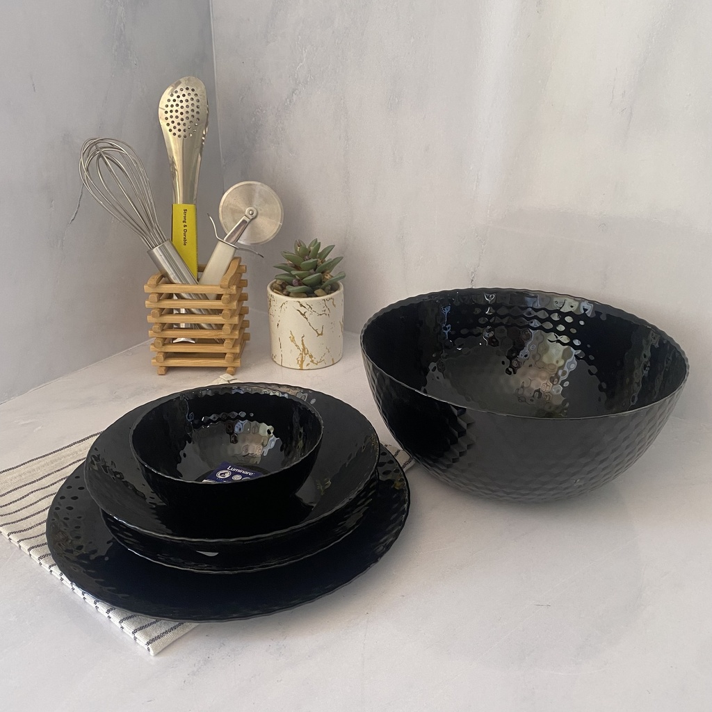 Pampille Noir Saladier 24Cm