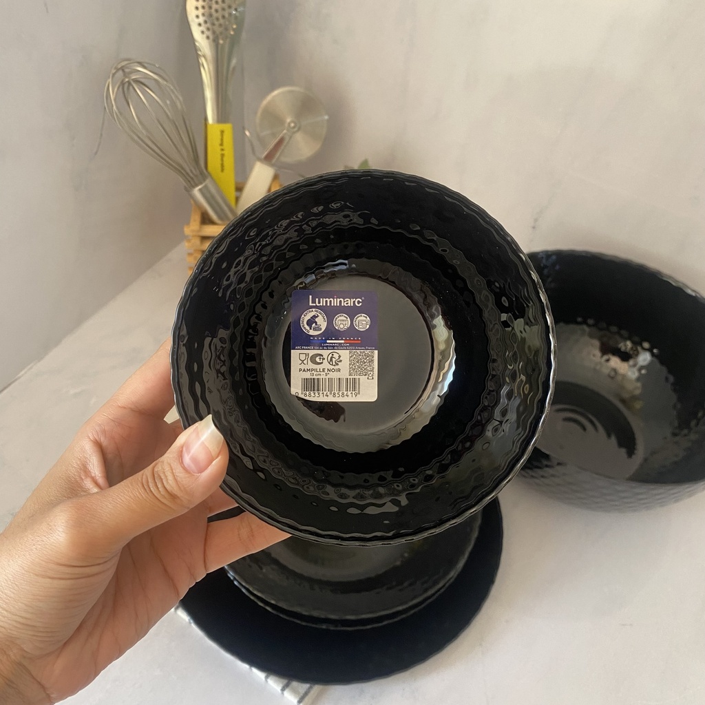 Pampille Noir Bol 13 Cm