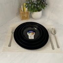 Friends Time Assiette Ronde Creuse Noir 30Cm