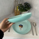 Friends time assiette couscous turquoise 25cm