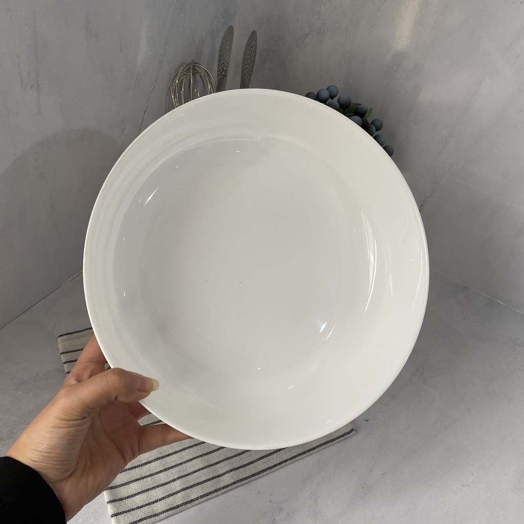 Diwali Blanc Plat A Servir Blanc 26Cm