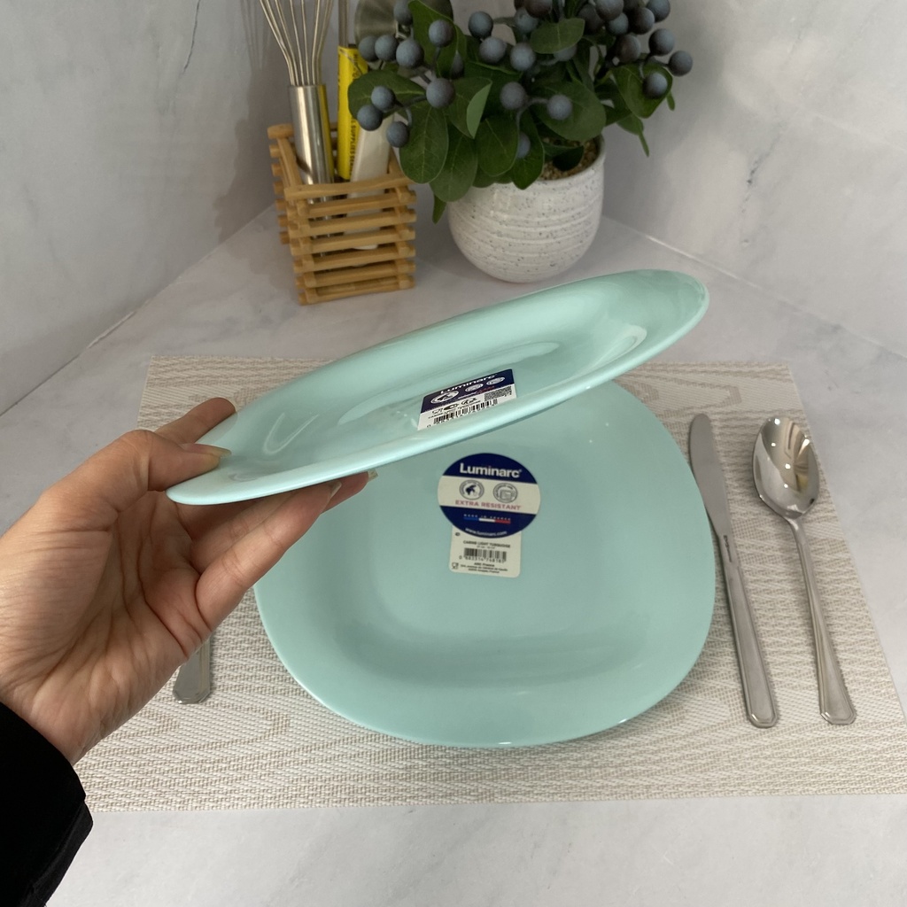 Carine Light Turquoise Assiette Dessert 19 Cm
