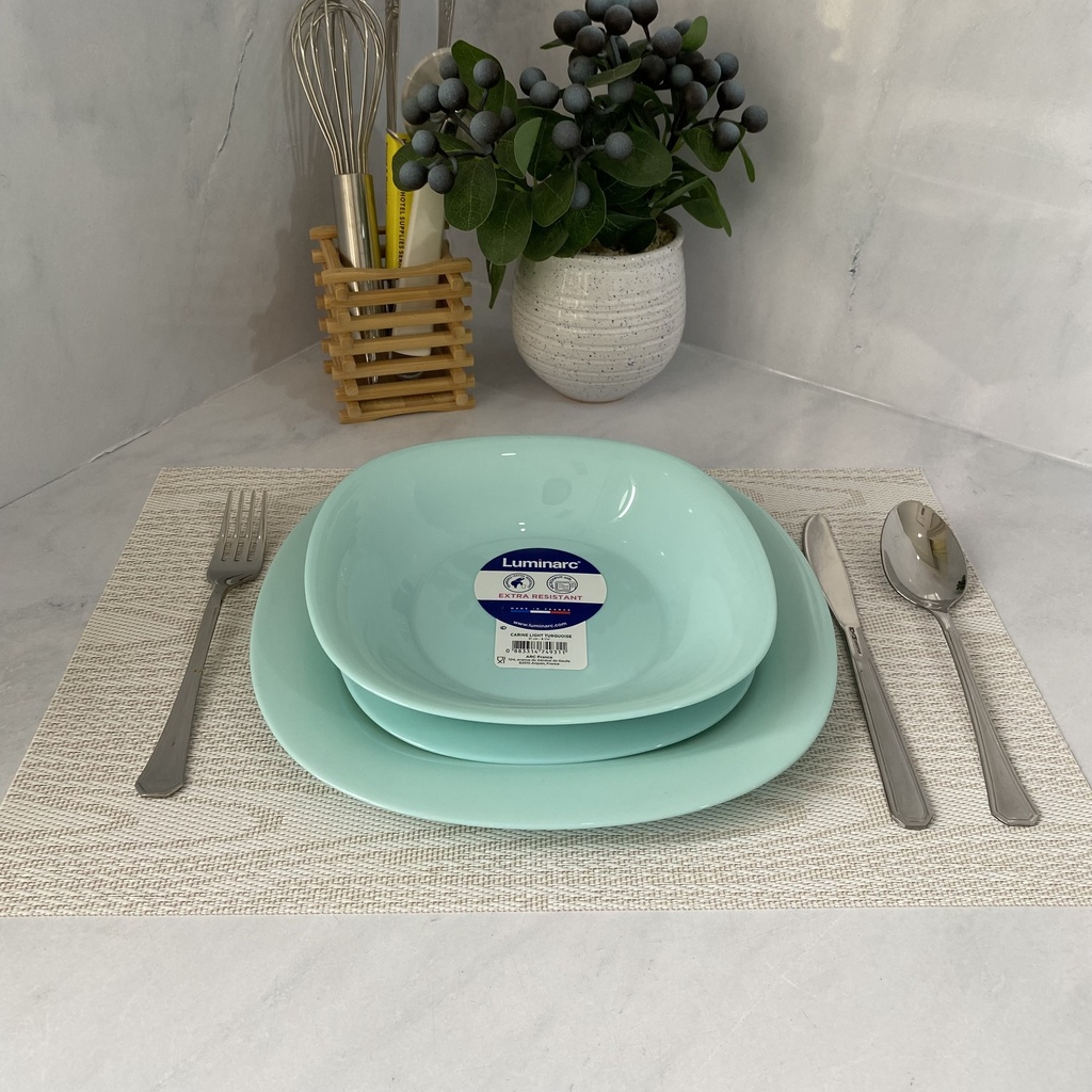 Carine Light Turquoise Assiette Dessert 19 Cm