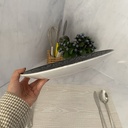 Assiette Plate Grise Midnight