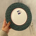 Zadig Bleu Assiette Plate 28 Cm