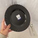 Trianon Noir Assiette Plate 24Cm