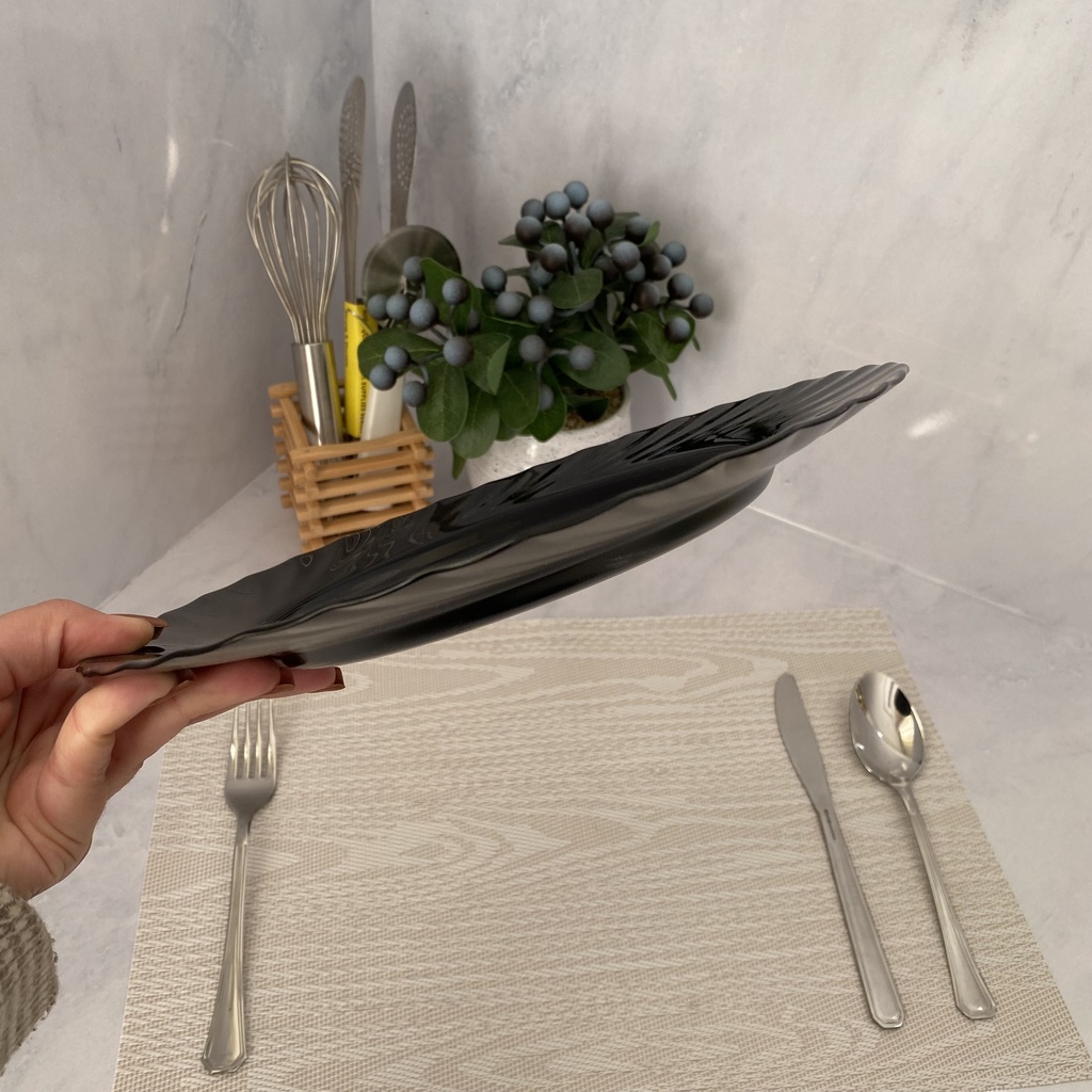 Trianon Noir Assiette Plate 24Cm