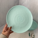 Assiette Plate 26 Cm Ammonite Light Turquoise