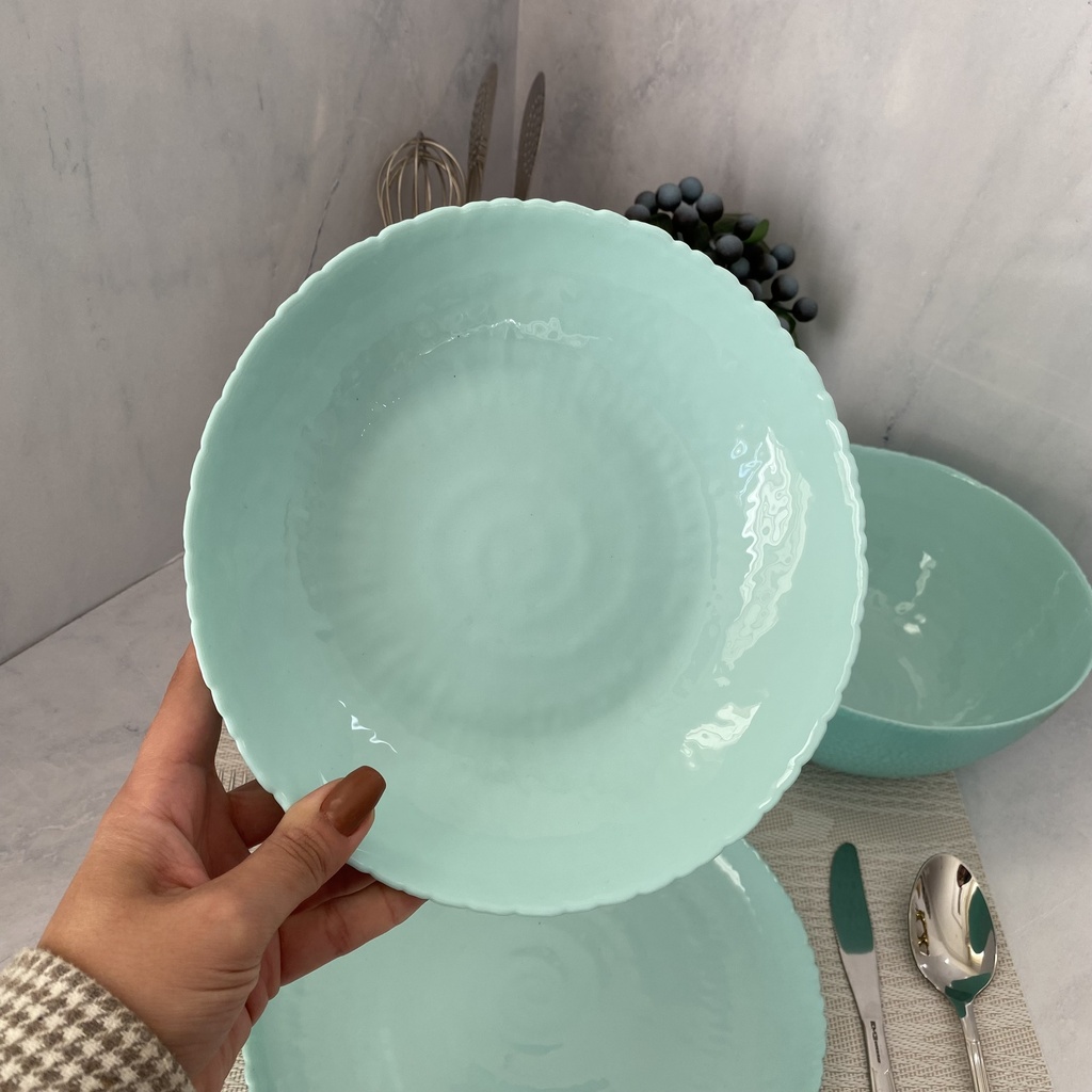 Assiette Creuse 21Cm Ammonite Light Turquoise