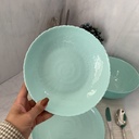 Assiette Creuse 21Cm Ammonite Light Turquoise