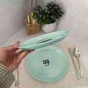 Diwali Light Turquoise Assiette Dessert 19Cm