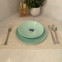 Diwali Light Turquoise Assiette Dessert 19Cm