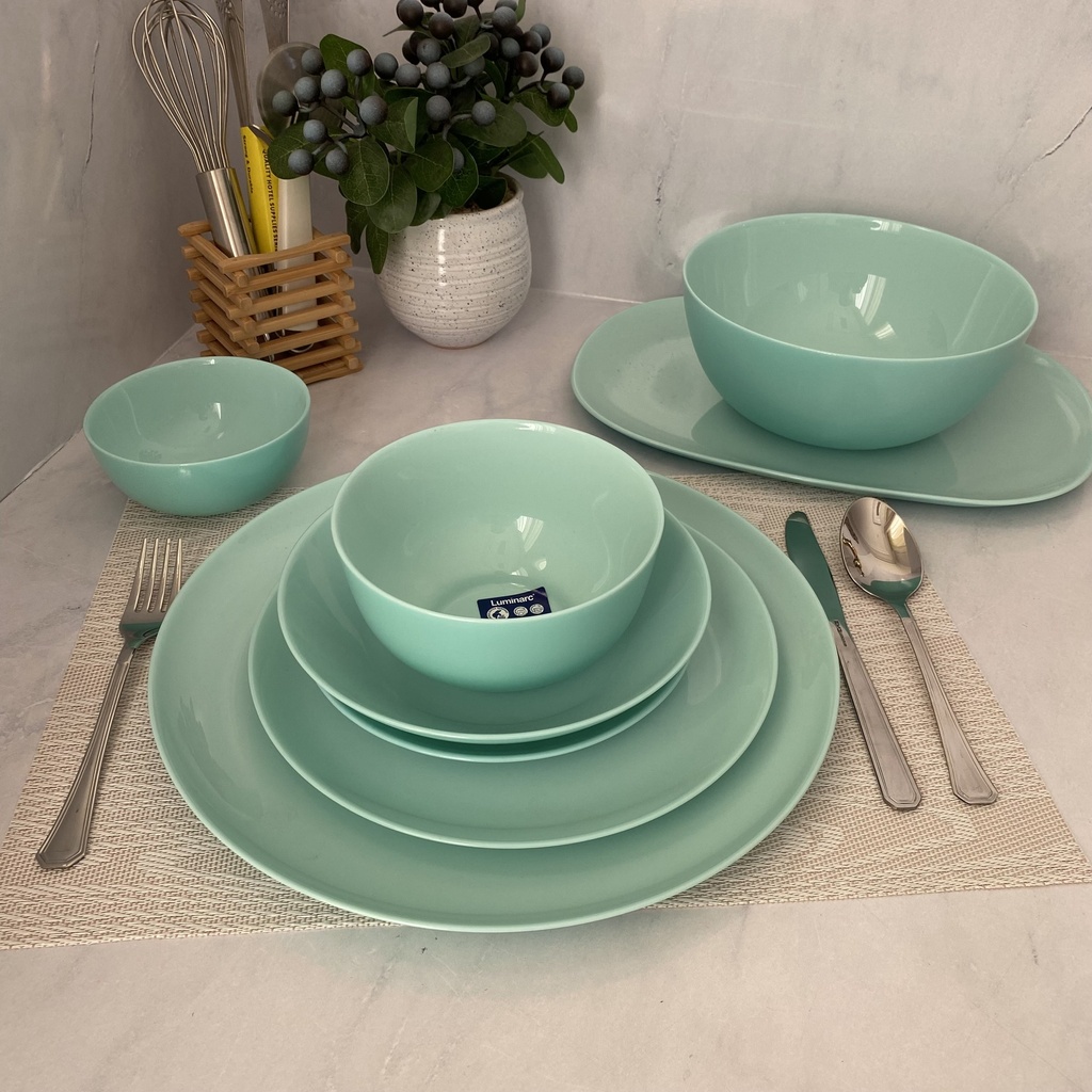 Diwali Light Turquoise Assiette Dessert 19Cm